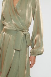 MIX AND MATCH Savina Olive Dress Λαδί Φόρεμα